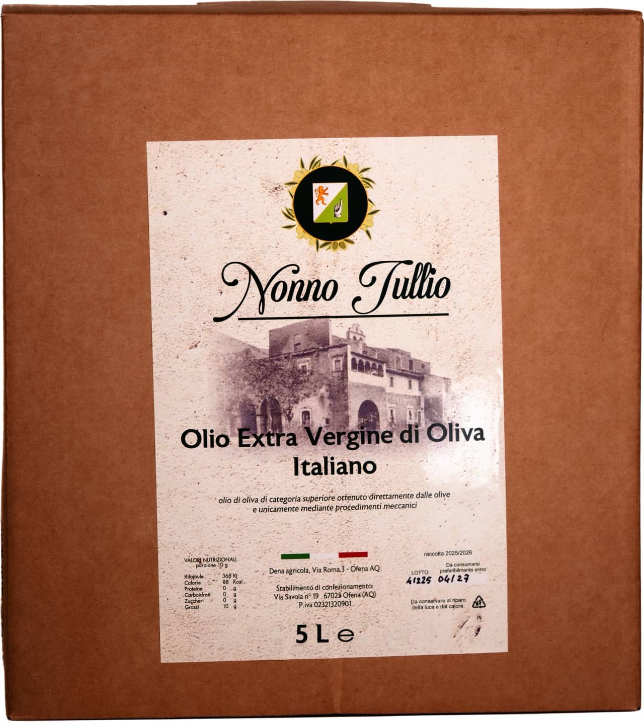 Bag in Box Box 5L  EVO Olive Oil